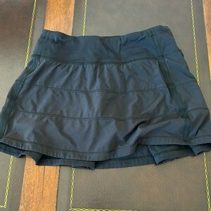 Black Lululemon Pace Rival Skirt